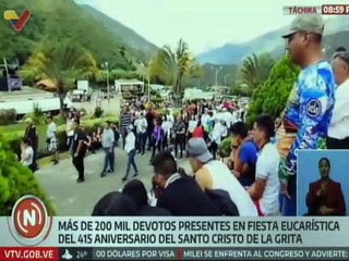 Táchira | Más de 200 mil feligreses celebraron los 415 años del Santo Cristo de La Grita
