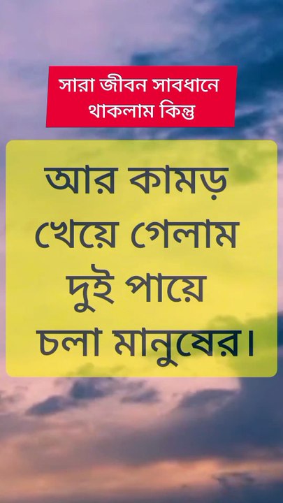 সারা জীবন সাবধানে থাকলাম কিন্তু Learning Time BD