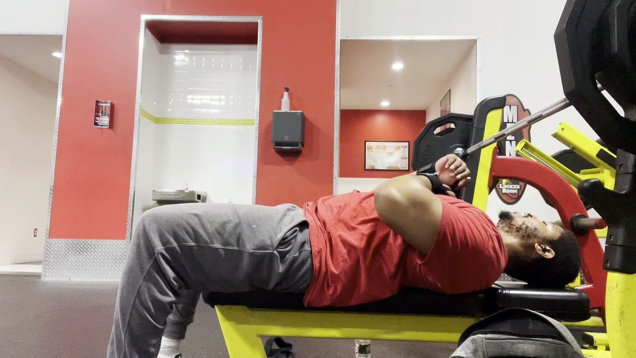 3 of 3 Flat Bench Press of 205lbs