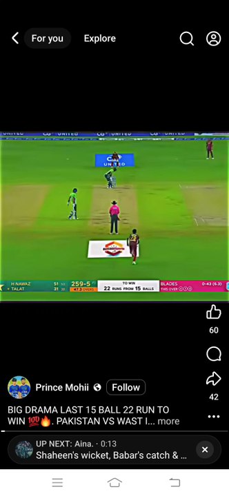 Pak vs West Indies # First ODI grips # 15 Balls from 22 runs # Big Drama# Clicking Short # aggressive position # Strong Nation # Winning Touch # Hasan Nawaz # Talat Hussain # 100+ Partnership # Last Four Winning numbers #