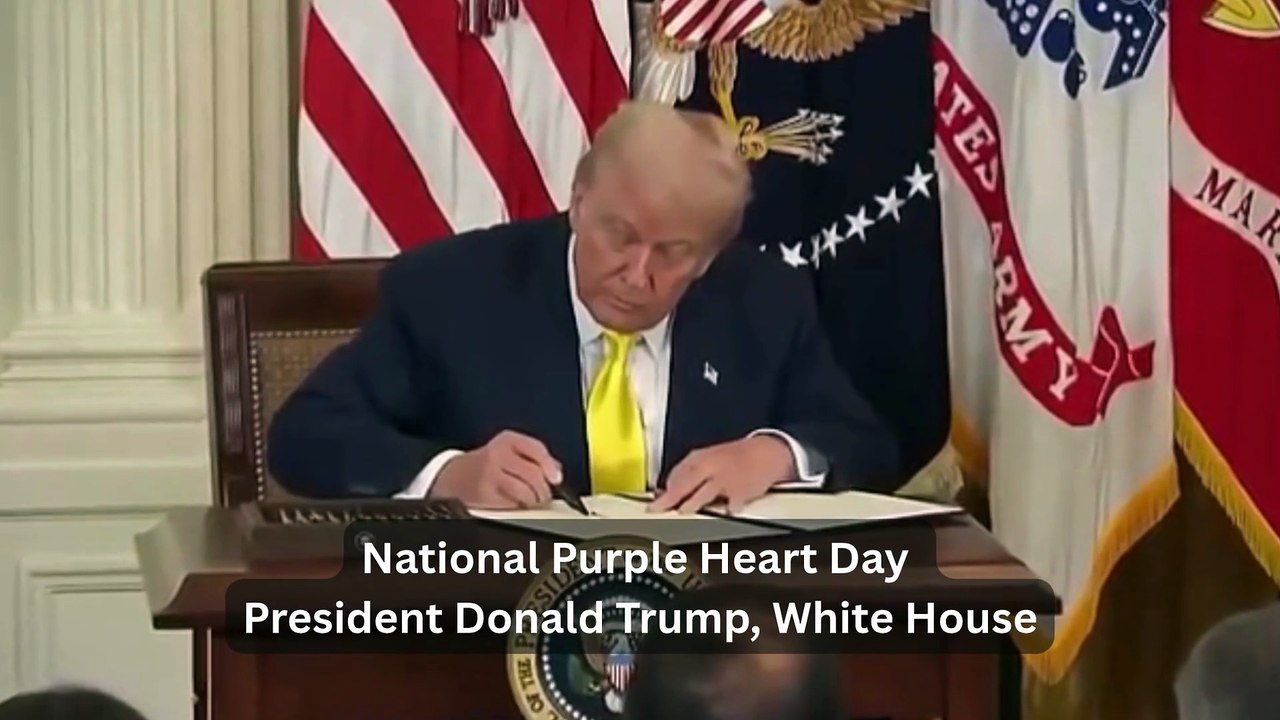 National Purple Heart Day - President Donald Trump, White House