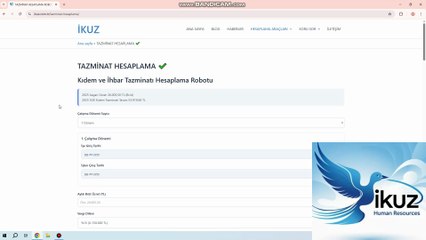 Kıdem ve İhbar Tazminatı Hesaplama Robotu