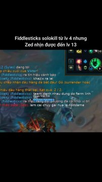 Fiddlesticks solokill từ lv 4 nhưng Zed nhịn được đến lv 13 #fiddlesticks #zed #lienminhhuyenthoai #leagueoflegends #knightriseky