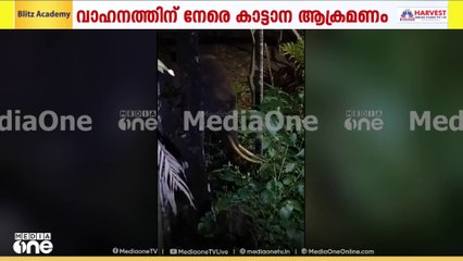 പാലക്കാട് അട്ടപ്പാടിയിൽ വനംവകുപ്പ് വാഹനത്തിന് നേരെ കാട്ടാന ആക്രമണം