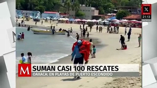 Puerto Escondido reporta casi 100 rescates y saldo blanco en temporada vacacional