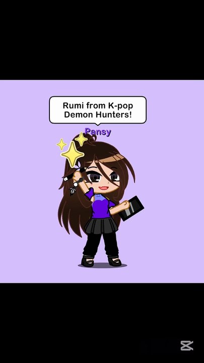 Rumi! | #rumi #kpopdemonhunters #idol #huntrix #golden #gacha #gachaclub #gachalife #fypシ゚viral #edit #memes #meme