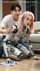 What happens when you disturb a cleaning humanoid #robot #aiart #humanoid #ai그림