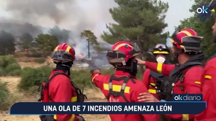 🔥 Ola de 7 incendios en León: La ciudad en alerta máxima