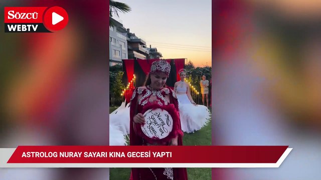 Astrolog Nuray Sayarı kına gecesi yaptı