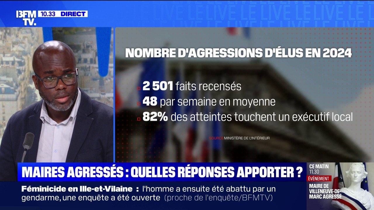 Maires agressés: "On a une augmentation de 30% des menaces verbales et physiques", observe Abdoulaye Kanté, policier
