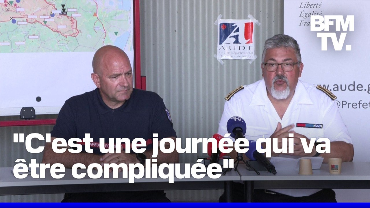 Canicule et fortes chaleurs dans l'Aude après l'incendie: le point presse du préfet Christian Pouget