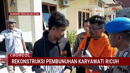 Rekonstruksi Pembunuhan Karyawati di Halmahera Diwarnai Ricuh | BORGOL