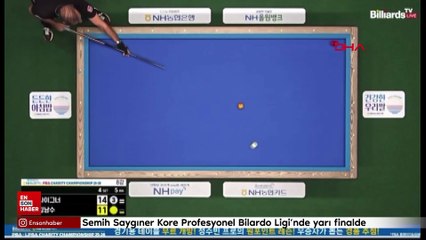 Semih Saygıner Kore Profesyonel Bilardo Ligi’nde yarı finalde