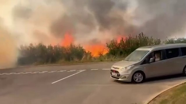 West Midlands: Smoke billows from blaze