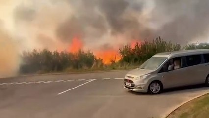 West Midlands: Smoke billows from blaze