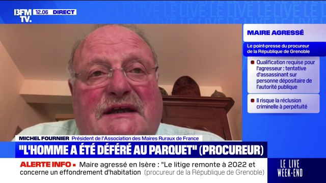 Maire agressé en Isère: On est dans une situation où la violence est la seule réponse , alerte Michel Fournier, président de l'association des maires ruraux de France