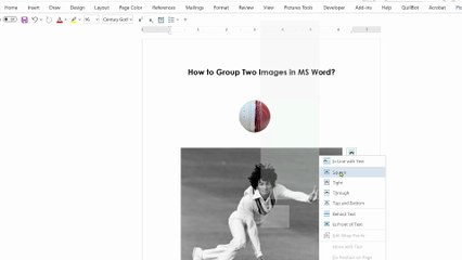 How to Group Two Images in MS Word