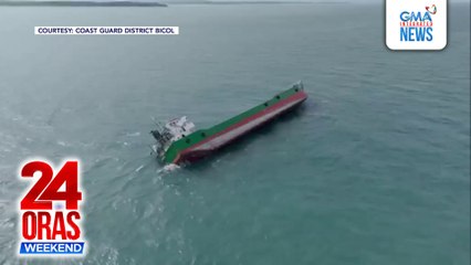 Barkong may kargang construction materials, sumadsad; 13 crew nito, ligtas | 24 Oras Weekend