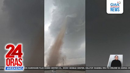 Malakas na buhawi, nanalasa sa Inner Mongolia sa China; debris sa palibot nito, kitang nagliparan | 24 Oras Weekend