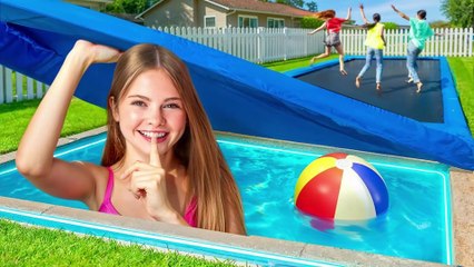 I Built a SECRET POOL In My House