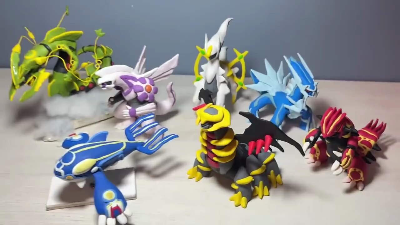 Legendary Pokemon Figures Making - Dialga⧸Palkia⧸Giratina⧸arceus⧸Groudon⧸kyogre⧸Rayquaza ｜ clay ar