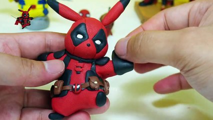 Create Deadpool fusion Pokemon Sonic ： Pikachu, Greninja, Gengar, Lucario, Cubone ｜ Clay Art
