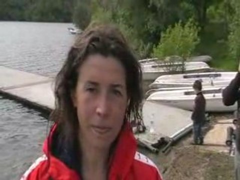 Interview de Marine Grosjean - Antibes 2008 - Finswimming -3
