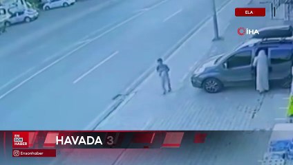 Elazığ'da kaza yapan motosikletteki yolcu, havada üç takla attı