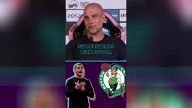 Guardiola confesses love for the NBA and Boston Celtics