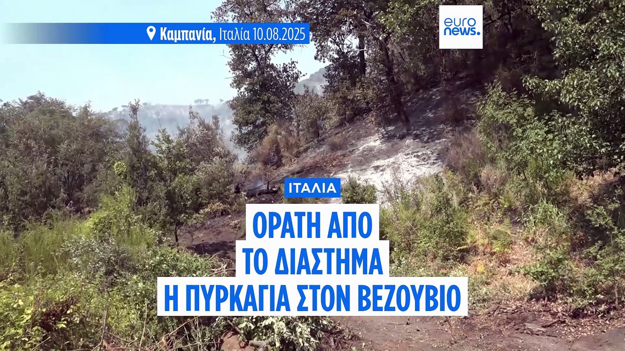 Ιταλία: Ορατή από το διάστημα η φωτιά στο εθνικ...