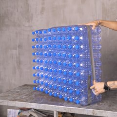 Craft your floating boat from plastic bottles😎