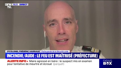 Incendie de l'Aude maitrisé: "Un travail éprouvant", raconte le porte-parole de la sécurité civile