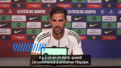 Côme - Fabregas : "Je ne suis pas prêt pour entraîner Barcelone"