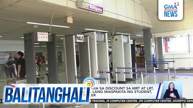 Pag-fill out ng forms para sa discount sa MRT at LRT, inalis na; kailangan na lang magpakita ng student, senior at PWD ID sa teller | Balitanghali