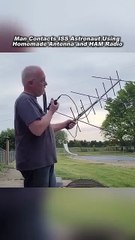 Contacting the International Space Station using home made equipment and getting a short reply _KB8M