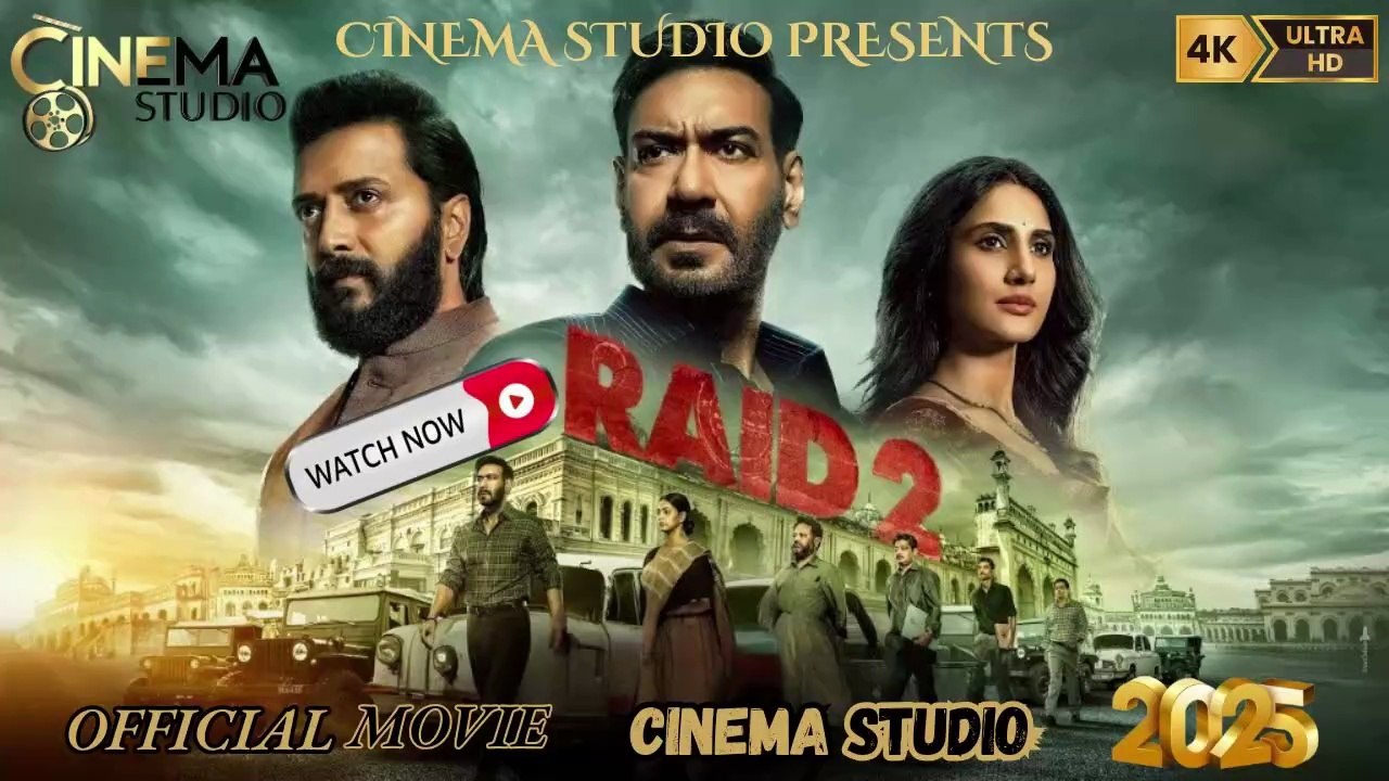 RAID 2 (2025) | Full Movie | Ajay Devgn | Riteish Deshmukh | Hindi Crime Thriller | Urdu/Hindi Dubbed | Exclusive on Cinema Studio! | #cinemastudio #Raid2 #AjayDevgn #CinemaStudio #CrimeThriller #UrduDubbed #RiteishDeshmukh #NetflixIndia #BlackMoney