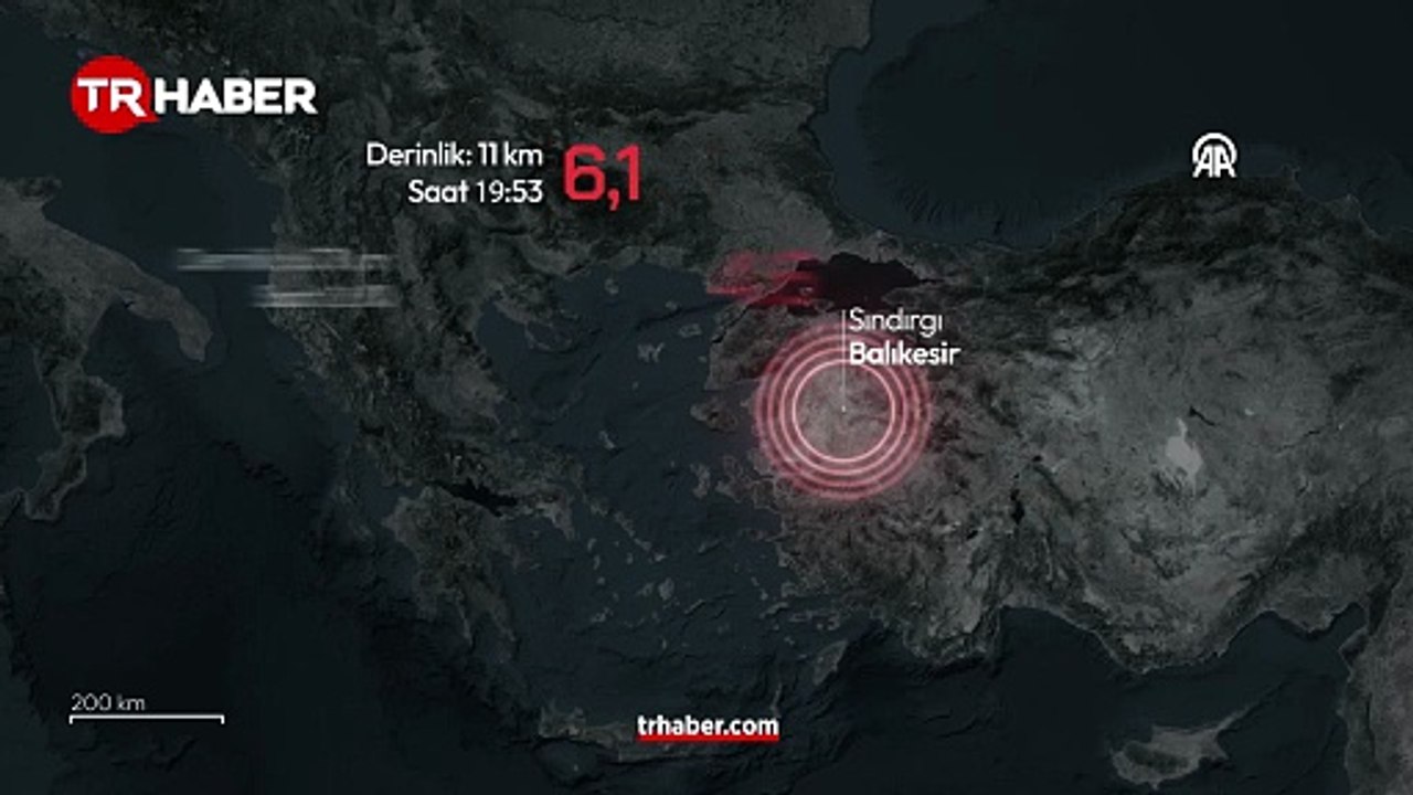 Balıkesir'in Sındırgı ilçesinde 6,1 sonrası artçı depremler meydana geldi