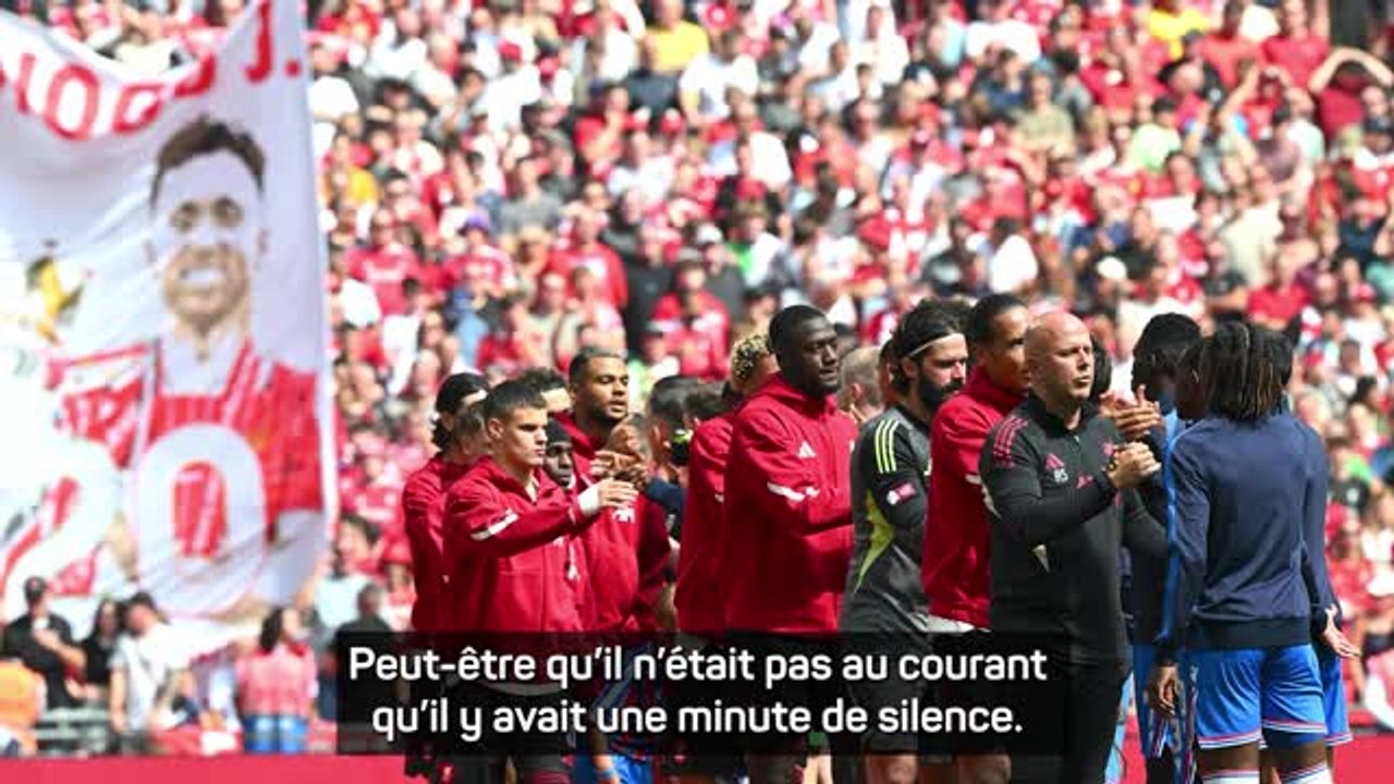 Liverpool - Slot sur l'hommage à Diogo Jota perturbé : "Pas de mauvaises intentions"