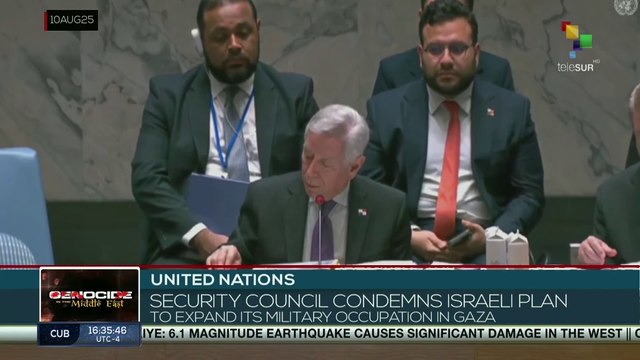 United Nations condemns Israeli plan to expand its military occupation in Gaza