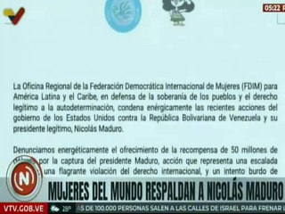 Oficina Regional de la FDIM condena las recientes declaraciones de EE. UU. contra Venezuela