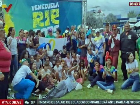 Mediante juegos y dinámicas niños y niñas aragueños disfrutan del Plan Vacacional Venezuela Ríe