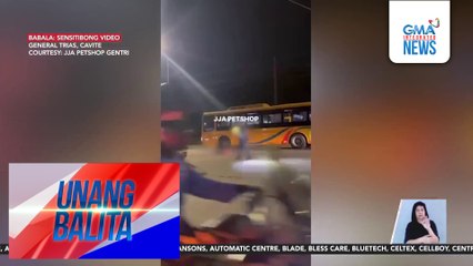 Konduktor ng bus, nahati ang katawan matapos mabangga ng kotse at makaladkad ng dump truck | Unang Balita