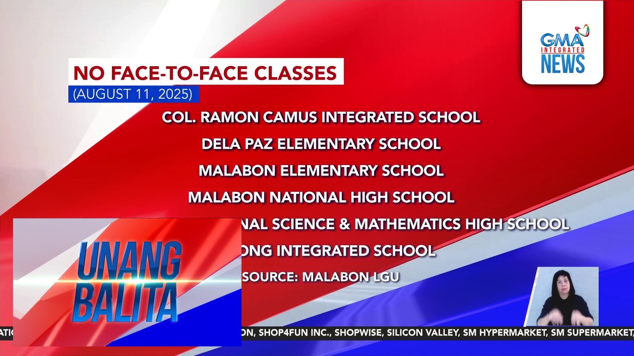 No face-to-face classes (August 11, 2025) | Unang Balita