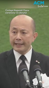 Nagasaki mayor warns against nuclear war on 80th anniversary of atomic bomb attack