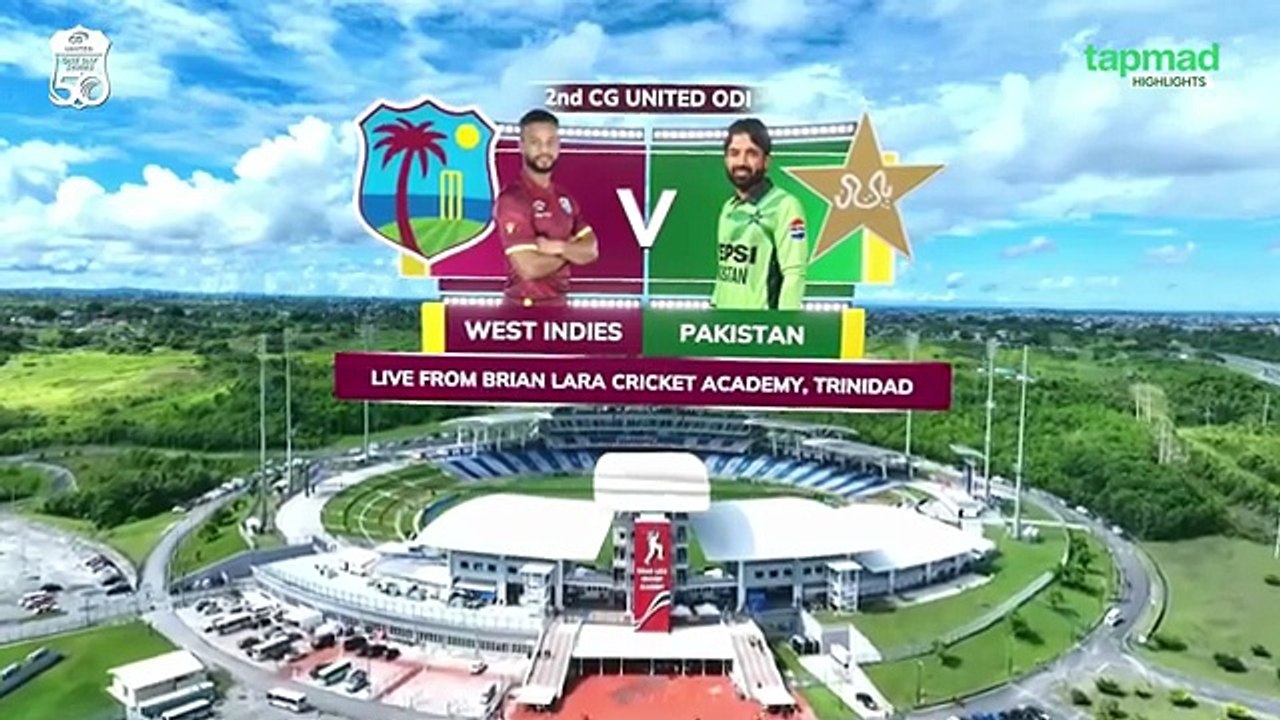 West Indies v Pakistan  2nd ODI  Full Match Highlights