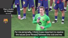 Ter Stegen says issues at Barcelona have been sorted