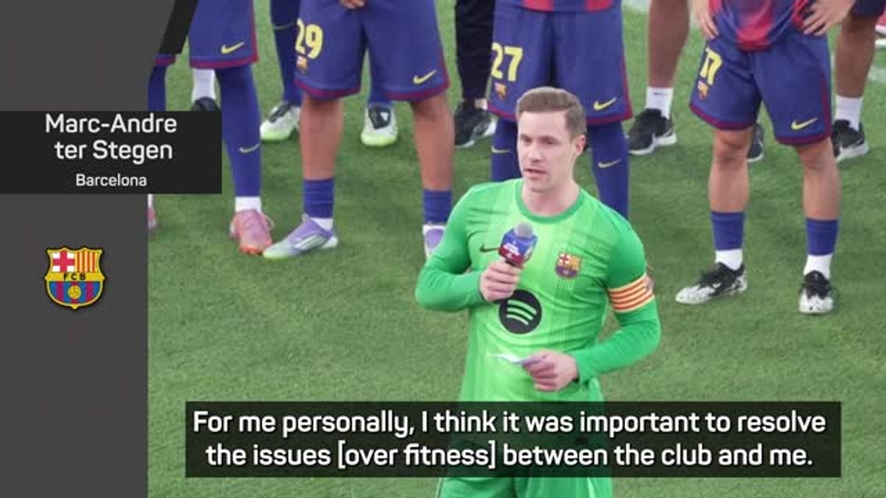 Ter Stegen says issues at Barcelona have been sorted