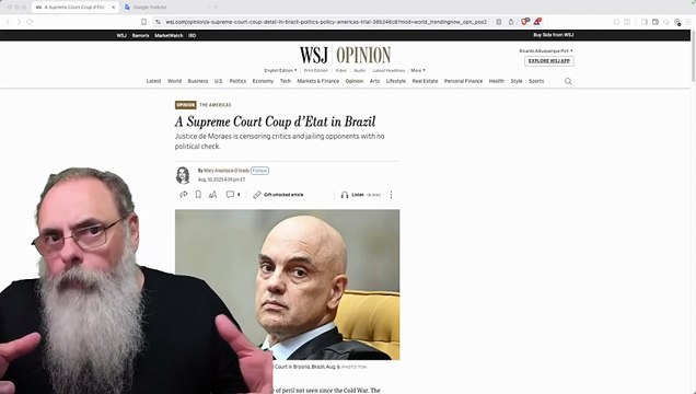 WALL STREET JOURNAL chama MORAES de DITADOR e compara BRASIL com VENEZUELA