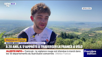 Le projet fou d'un jeune Lyonnais: traverser la France en vélo en hommage à sa grand-mère décédée