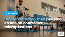 Biólogos transforman pedaleo en acción contra los microplásticos